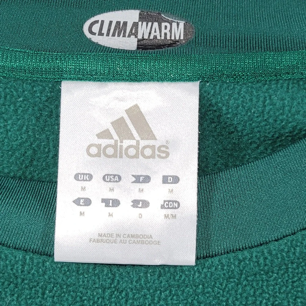 Adidas ClimaWarm Fleece Pullover Green MAC Eastern Michigan E Mens Medium Sporty